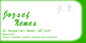 jozsef nemes business card